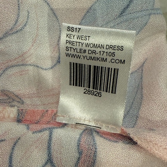 Yumi Kim Pretty Woman Dress Size Medium Pink Blue Floral Sundress NWT - Picture 14 of 16